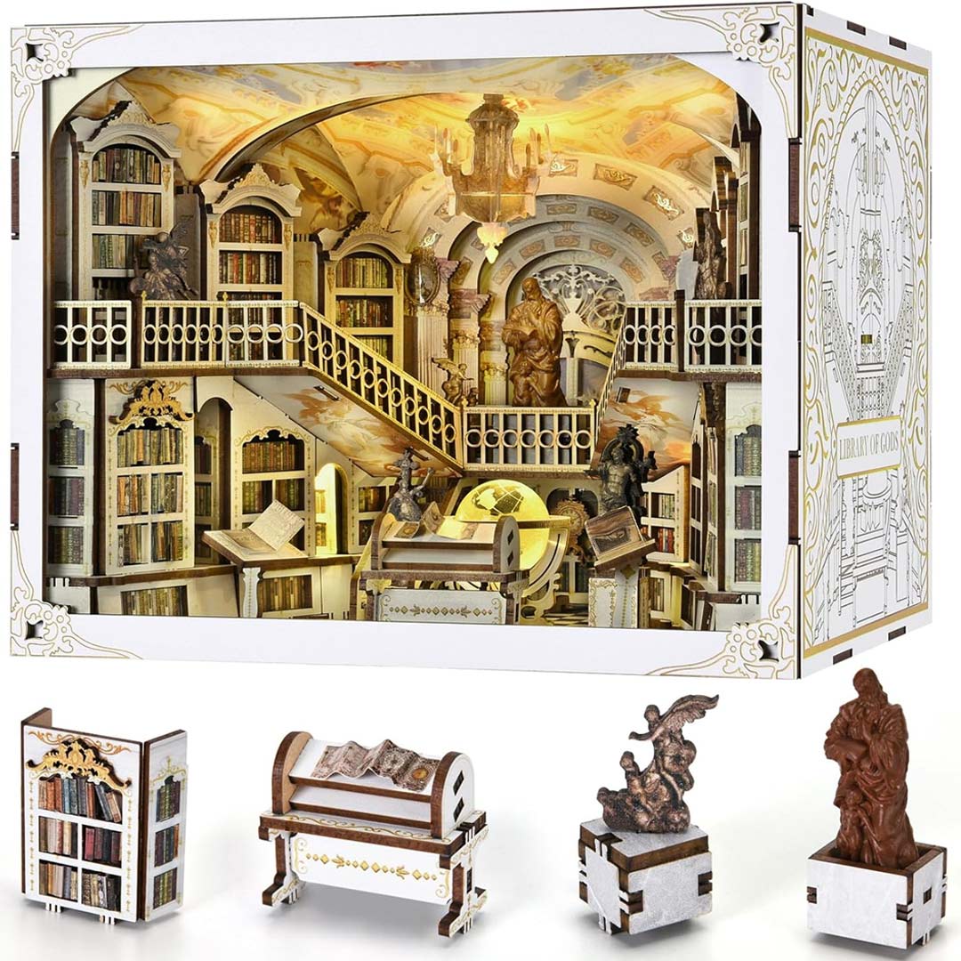 Library of Gods Max - DIY Book Nook Kit - NookFan