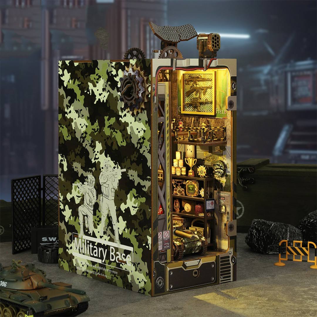 Tactical Command Military Base - DIY Book Nook Kit - NookFan