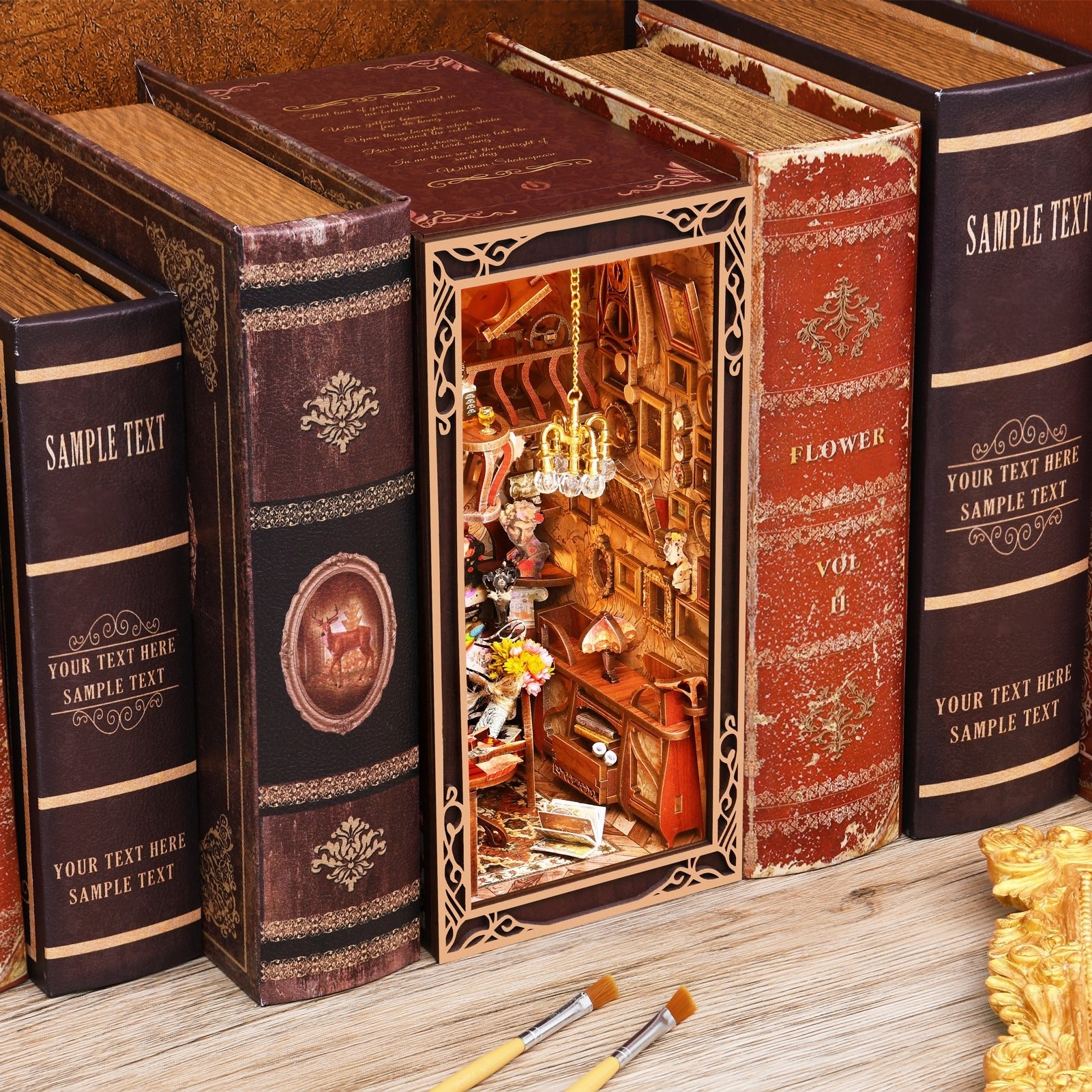 Painter's Day at Dusk - DIY Book Nook Kit - NookFan