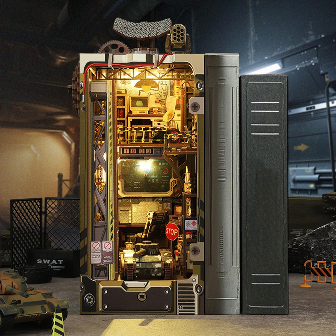 Tactical Command Military Base - DIY Book Nook Kit - NookFan