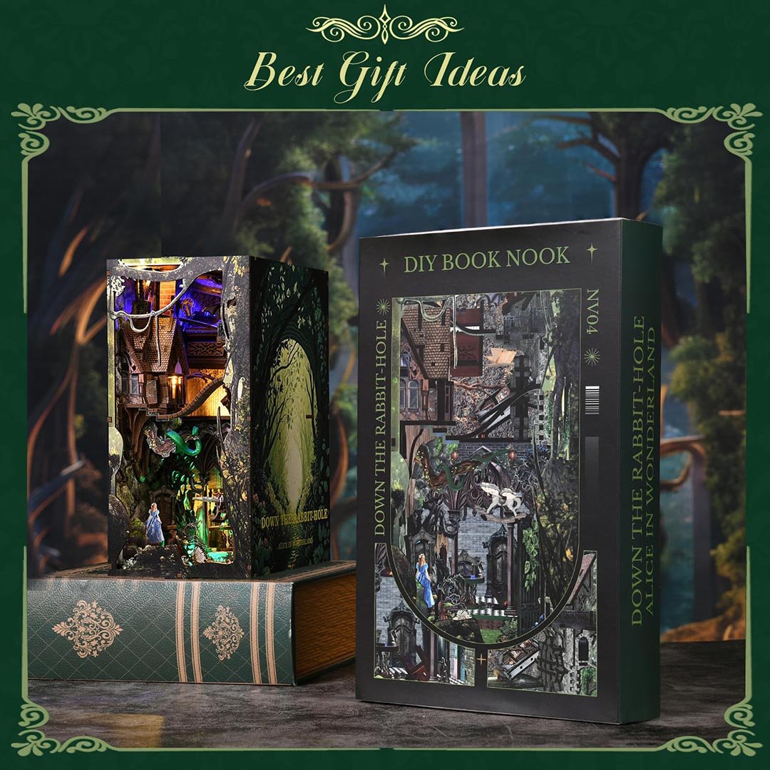 Alice's Rabbit Hole - Book Nook Kit - NookFan
