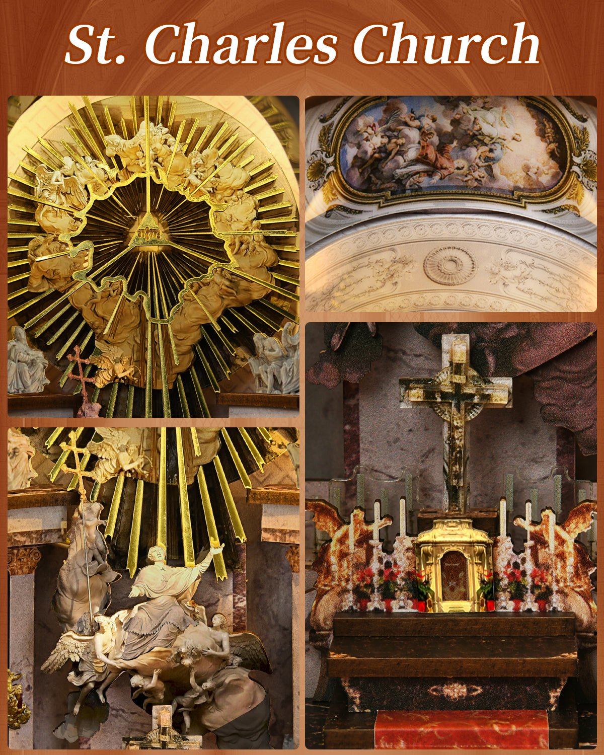 St.Chales Church Book Nook Kit - NookFan
