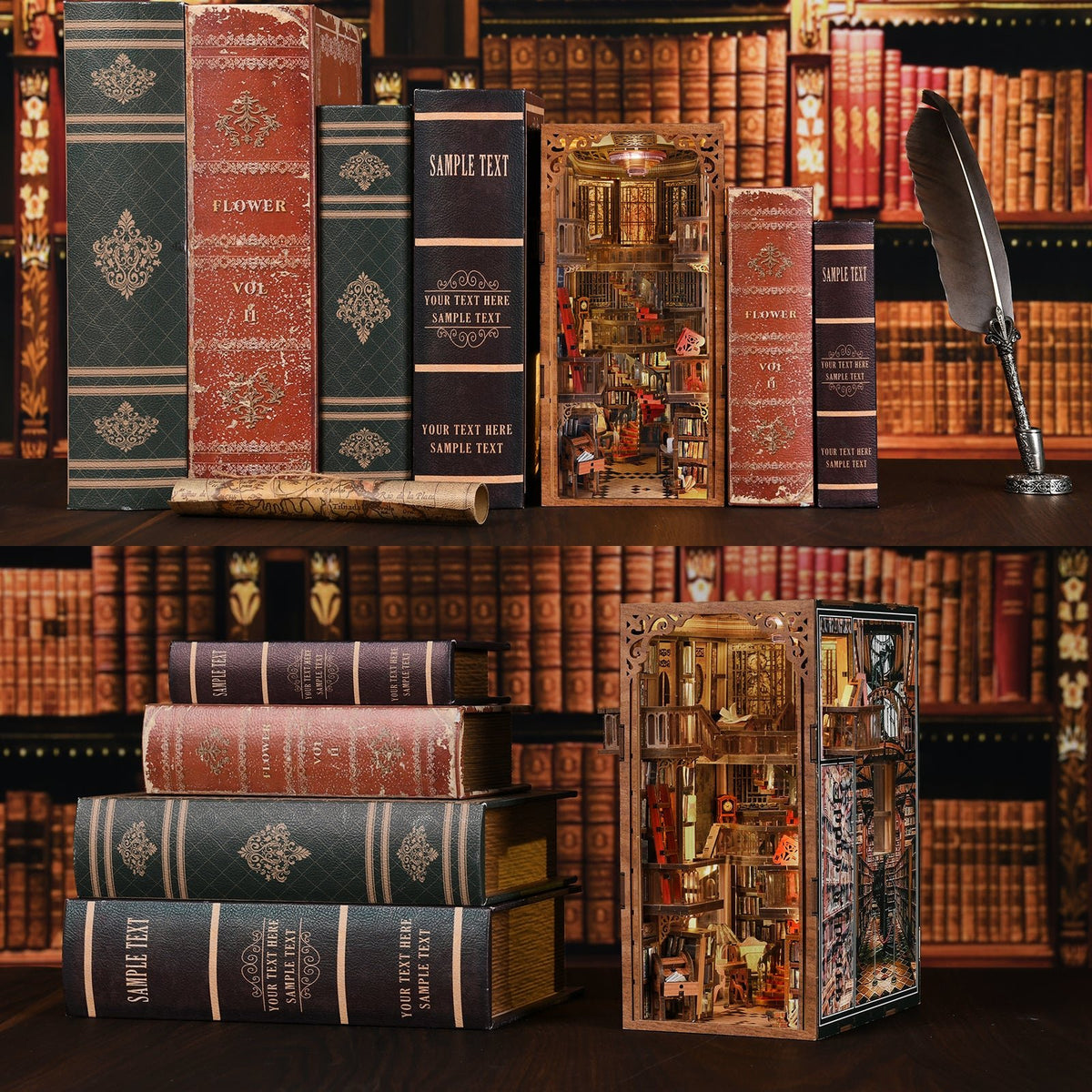 Abbey Library DIY Book Nook Kit - NookFan