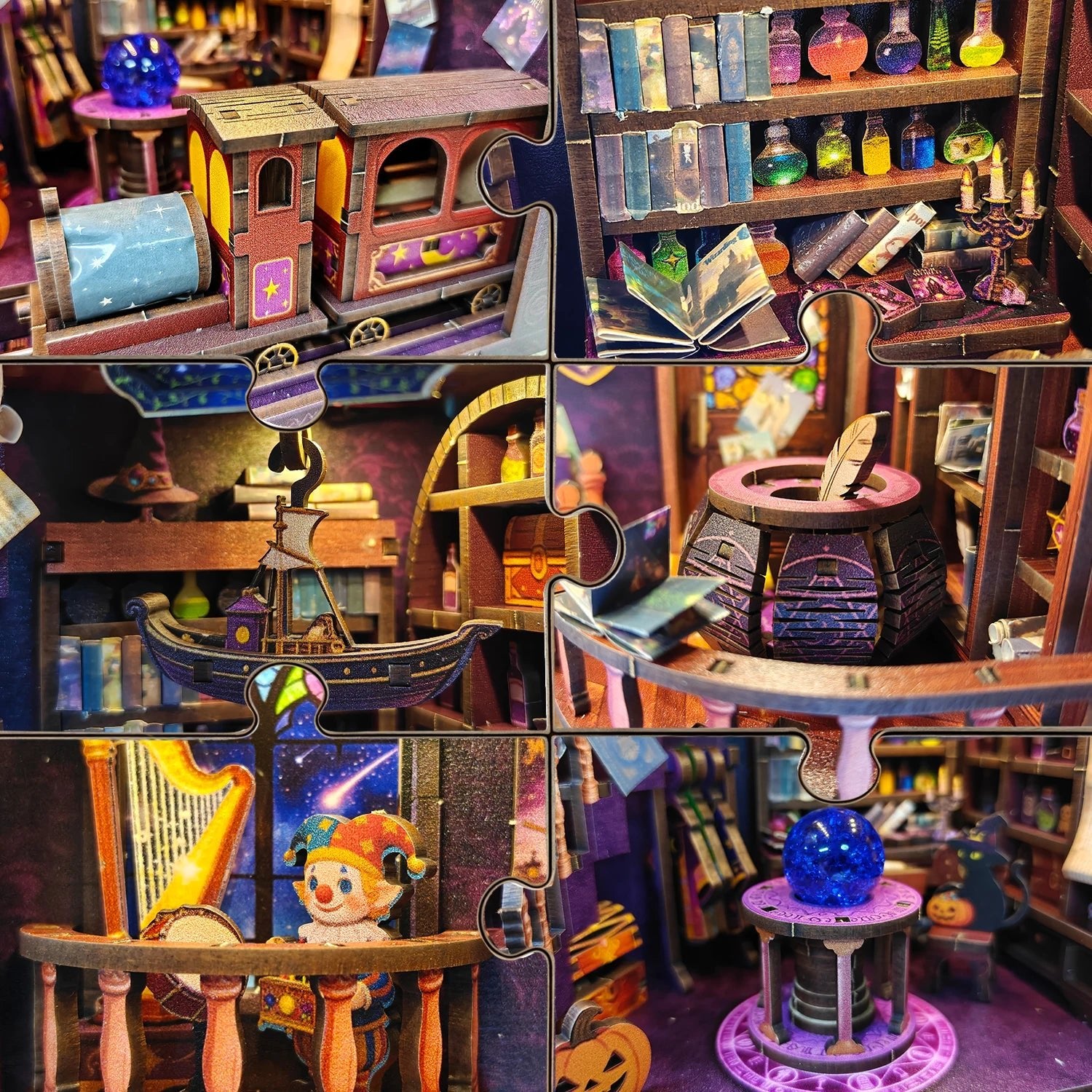 Night Magic Mall Mini Booknook Kit - NookFan