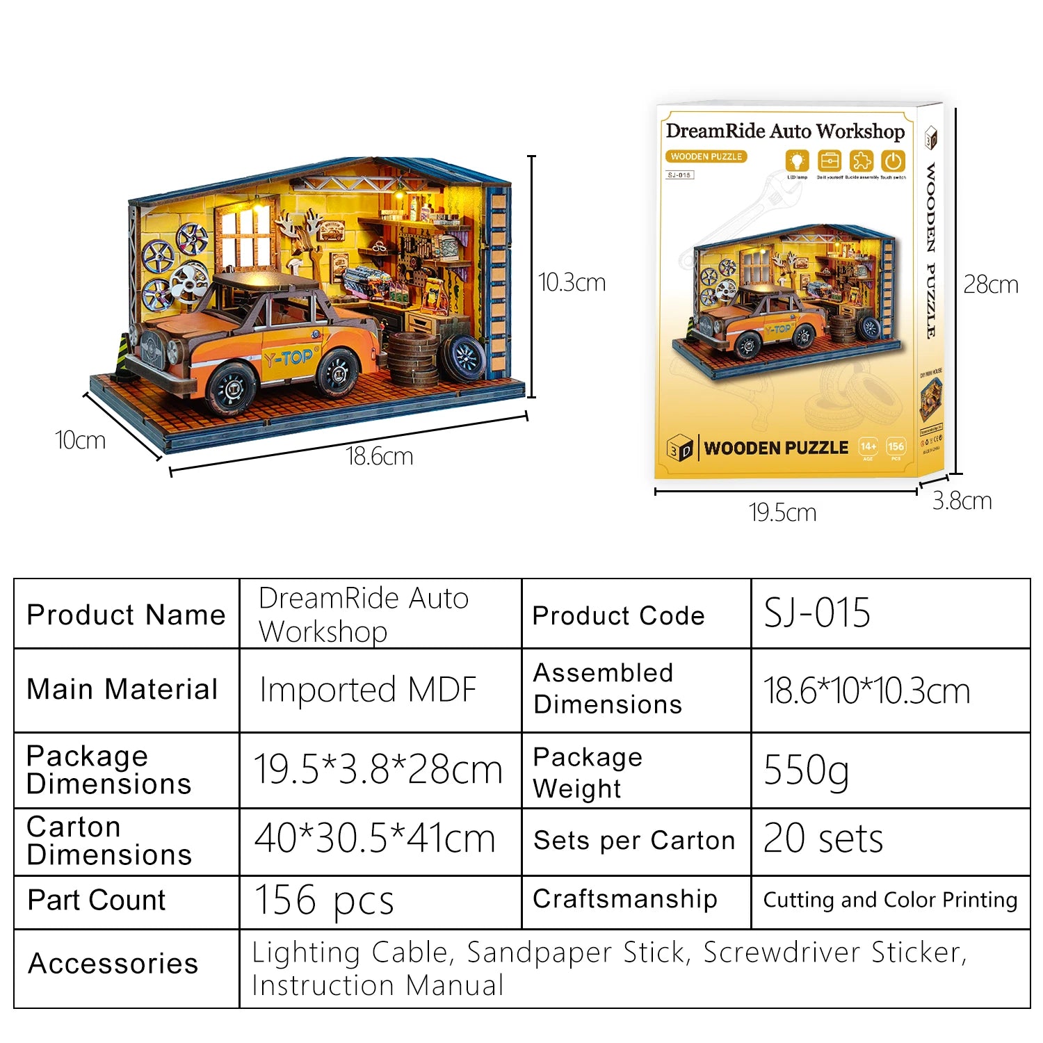 Dreamride Auto Workshop - Mianiature House Kit - NookFan