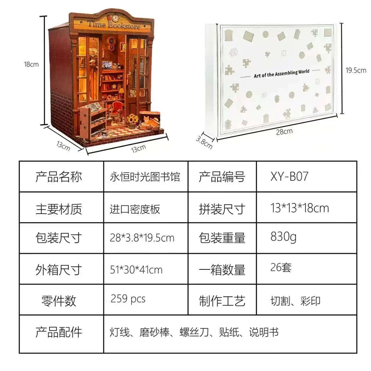 Time Bookstore - Mini Booknook Kit - NookFan