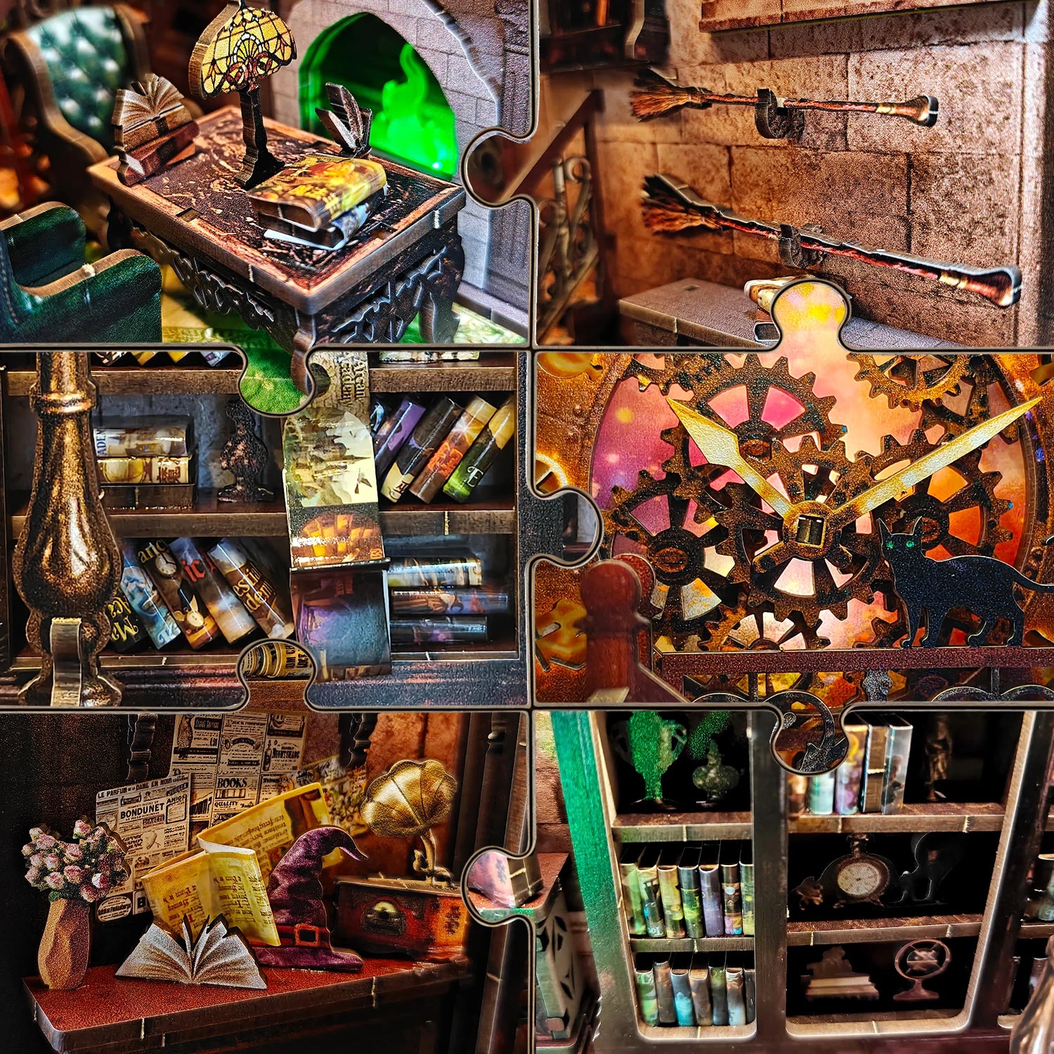 Hogg Library of Magic - DIY Book Nook Kit - NookFan