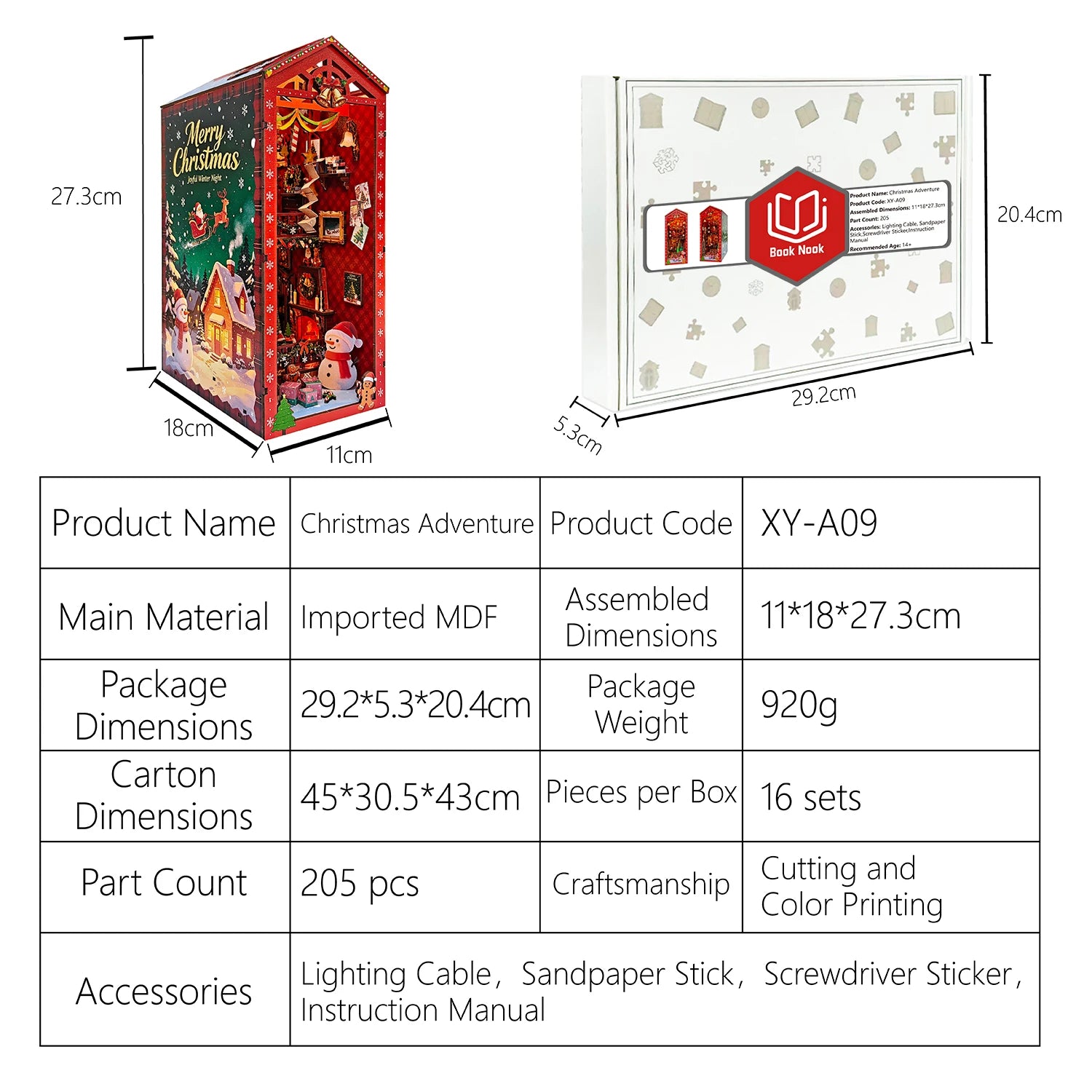 Christmas Adventure Book Nook Kit