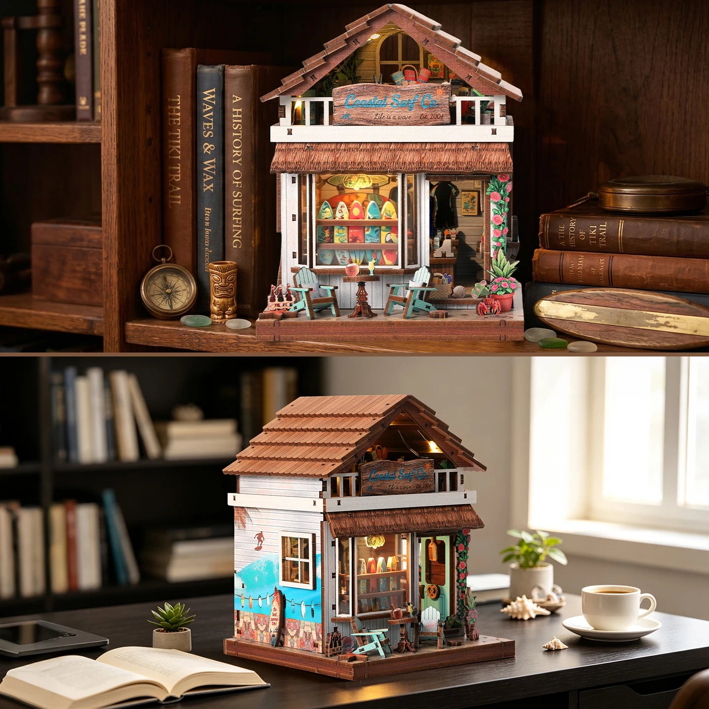 Costal Highway Surf Shop - Diy Miniature House Kit - NookFan