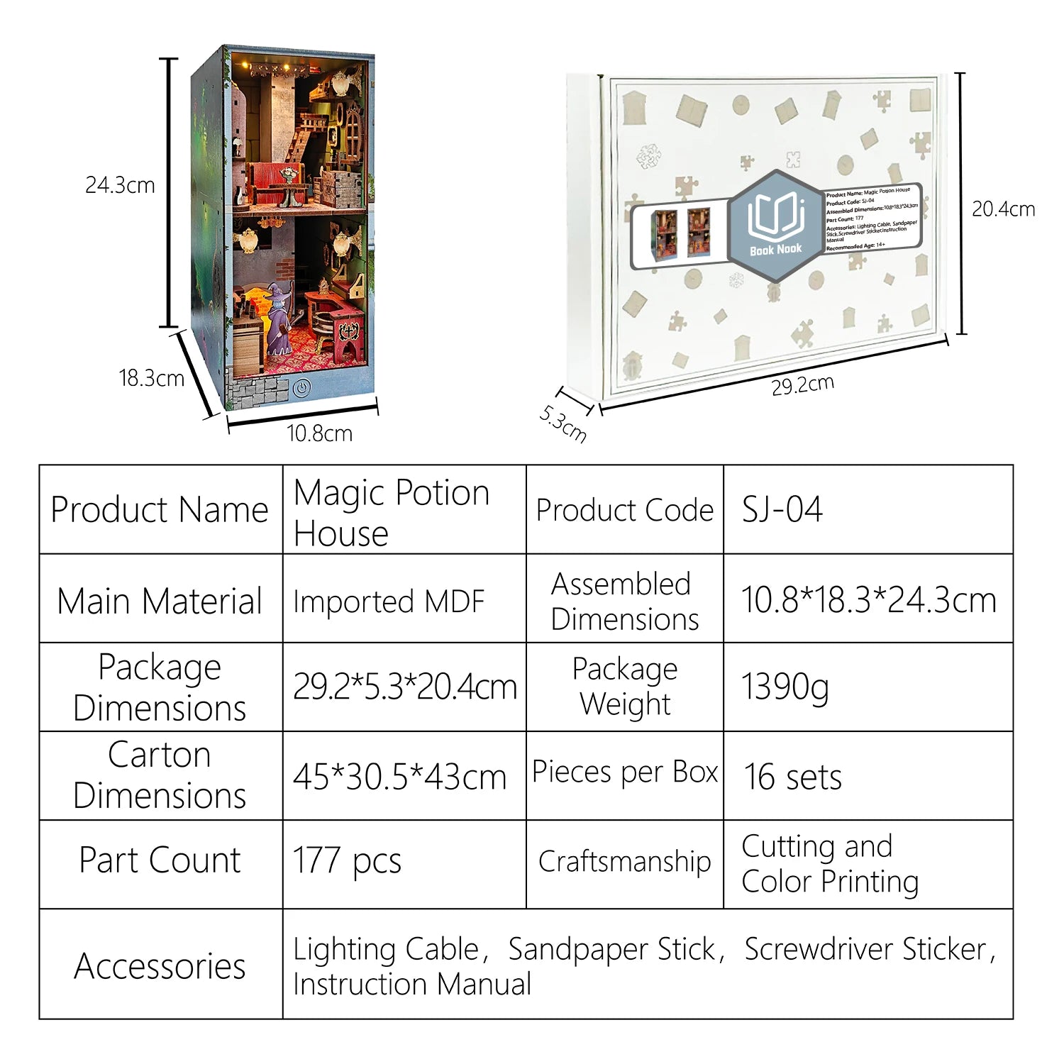 Magic Portion House Book Nook Kit - NookFan