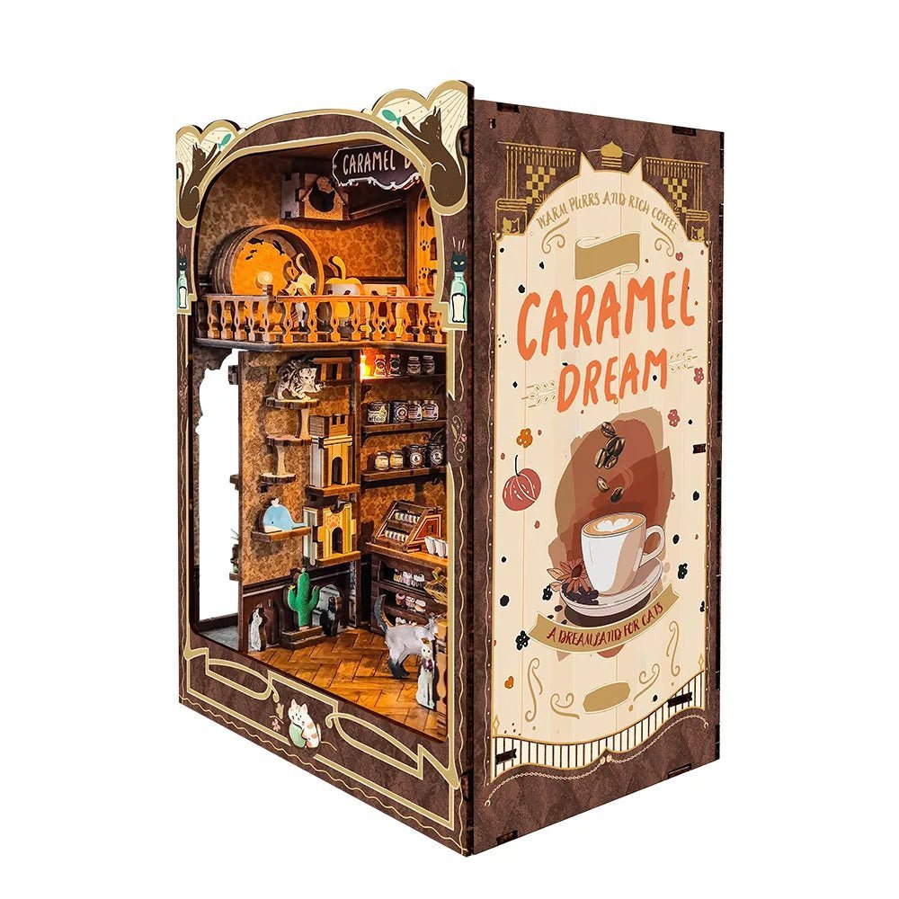 Caramel Dream Casa - DIY Wooden Book Nook Kit - NookFan
