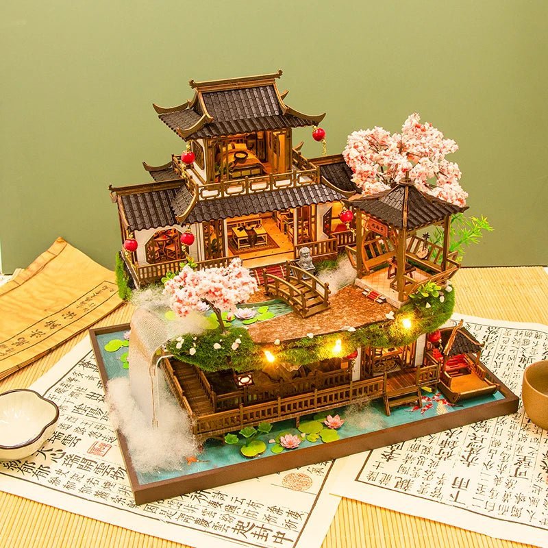 Cherry Blossom Villa DIY Miniature Kit - NookFan