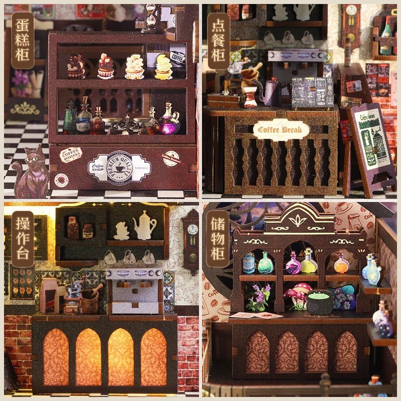 Cozy Coffee Corner - DIY Book Nook Kit - NookFan