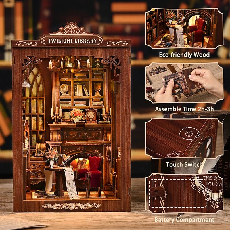 TWILIGHT LIBRARY - DIY Book Nook Kit - NookFan