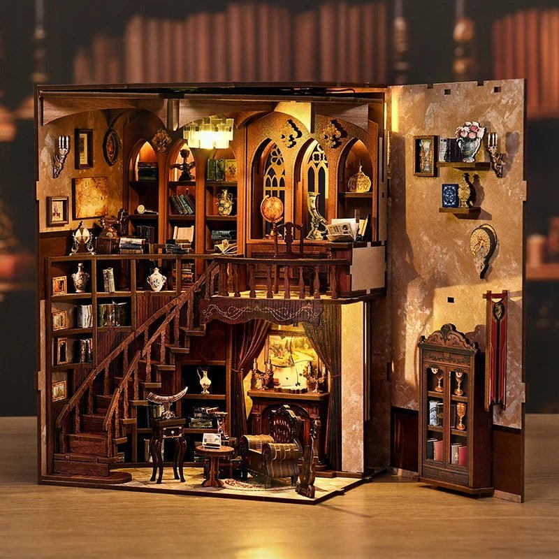 Ancient Library Book Nook Kit - NookFan