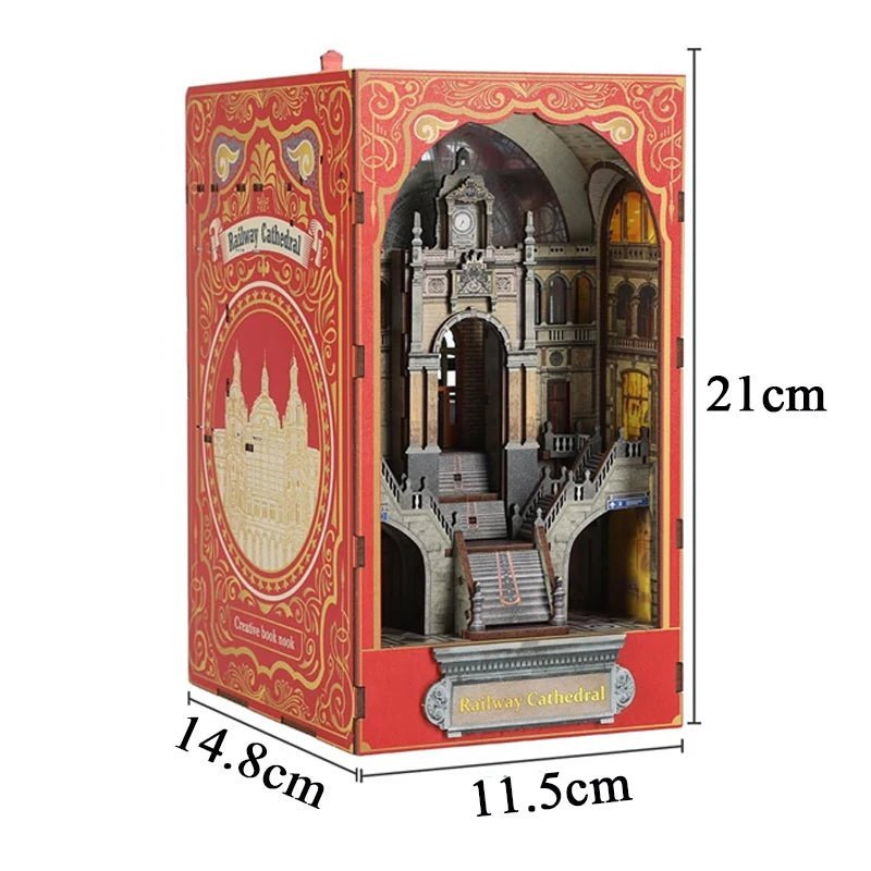 Railway Cathedral Book Nook Kit - NookFan