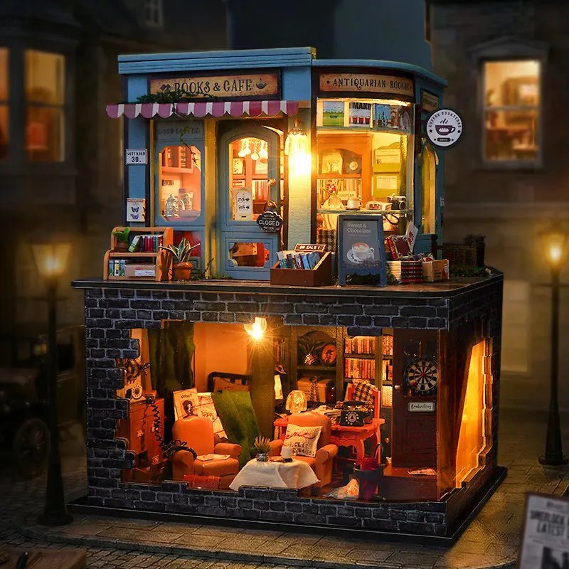 Book Cafe & Detective Studio - Miniature World Kit - NookFan