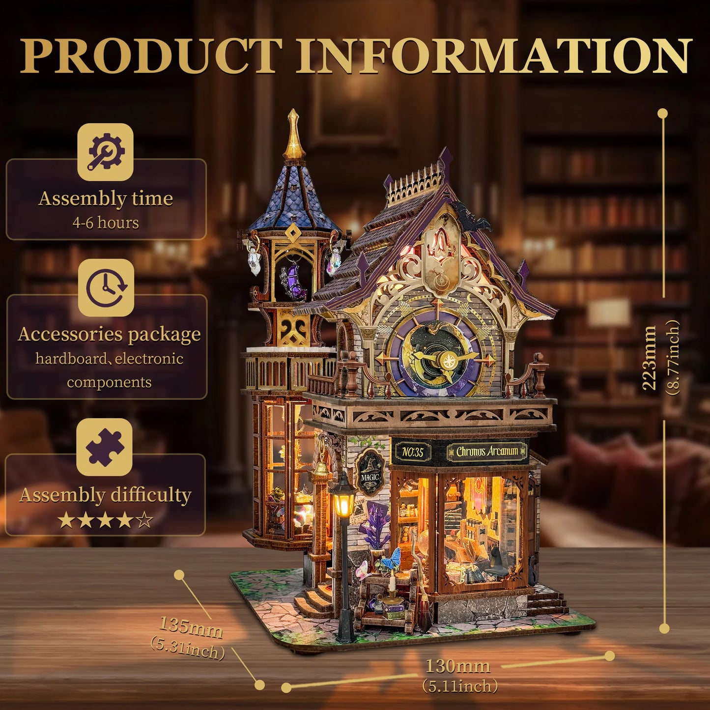 Time Magic Club DIY Miniature Dollhouse Kit - TryNooki