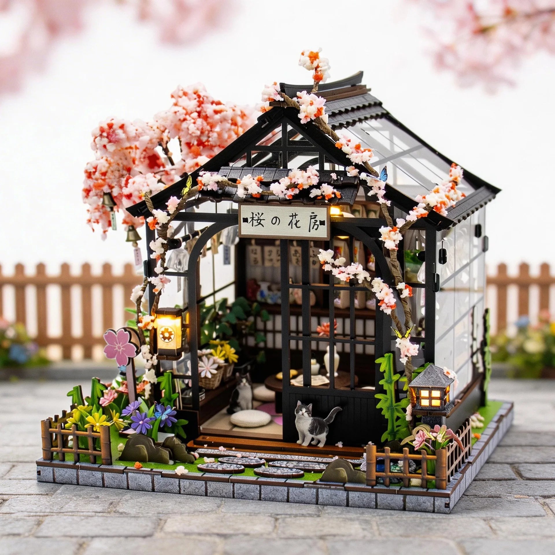 Sakura Bloom Greenhouse -Miniature World - NookFan