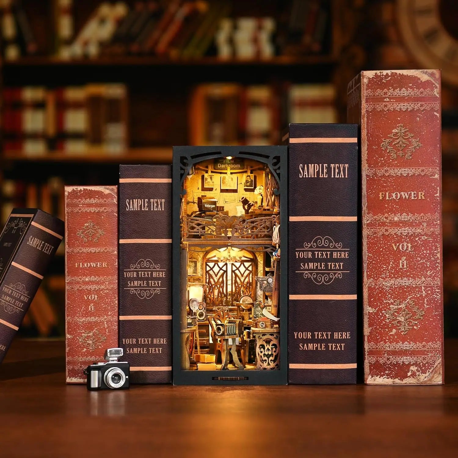 Film Darkroom Book Nook Kit - NookFan