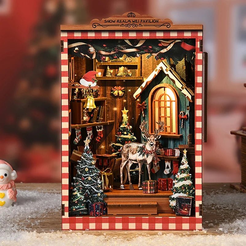 Snow Realm Pavilion - DIY Book Nook Kit - NookFan