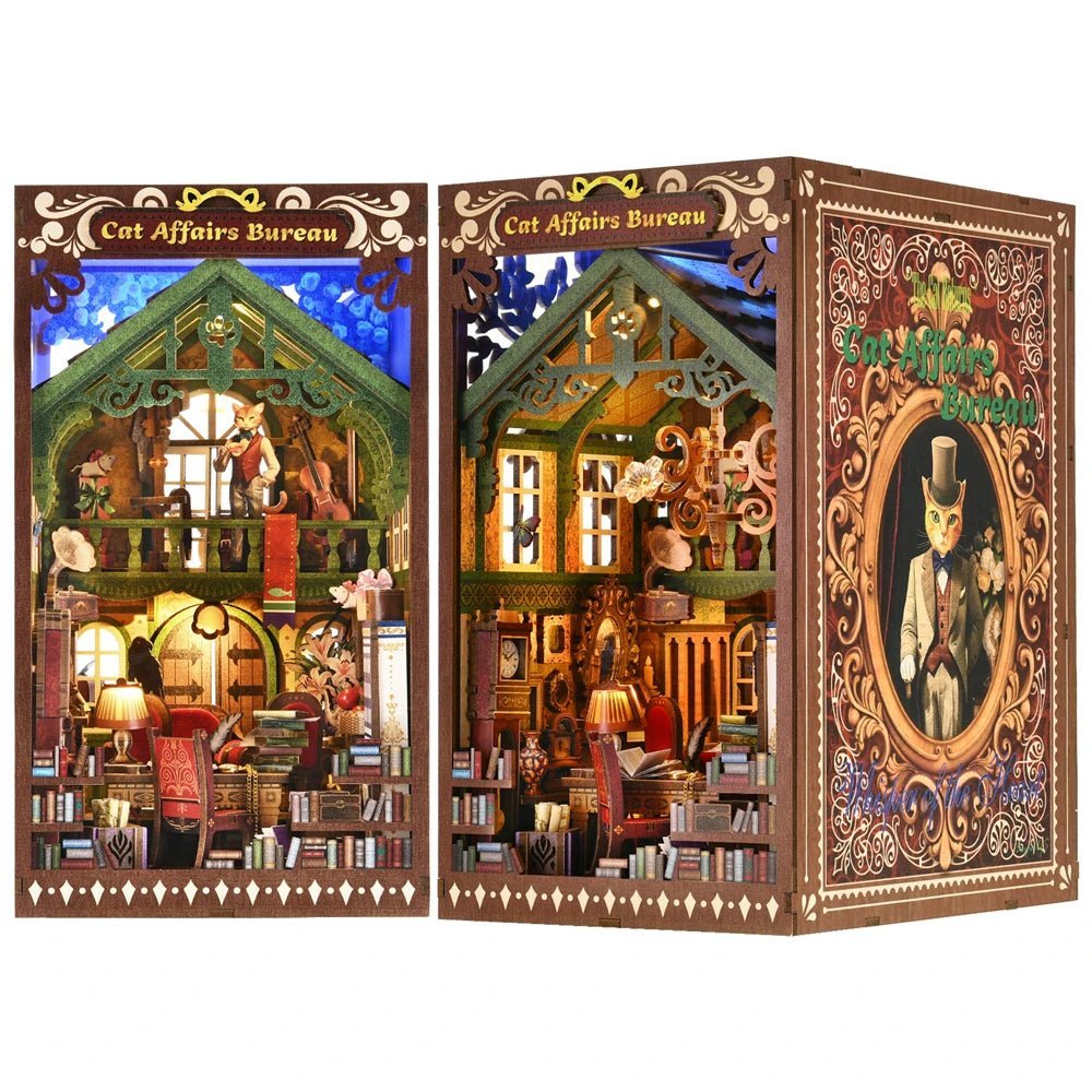 Cat Affairs Bureau - Book Nook Kit - NookFan