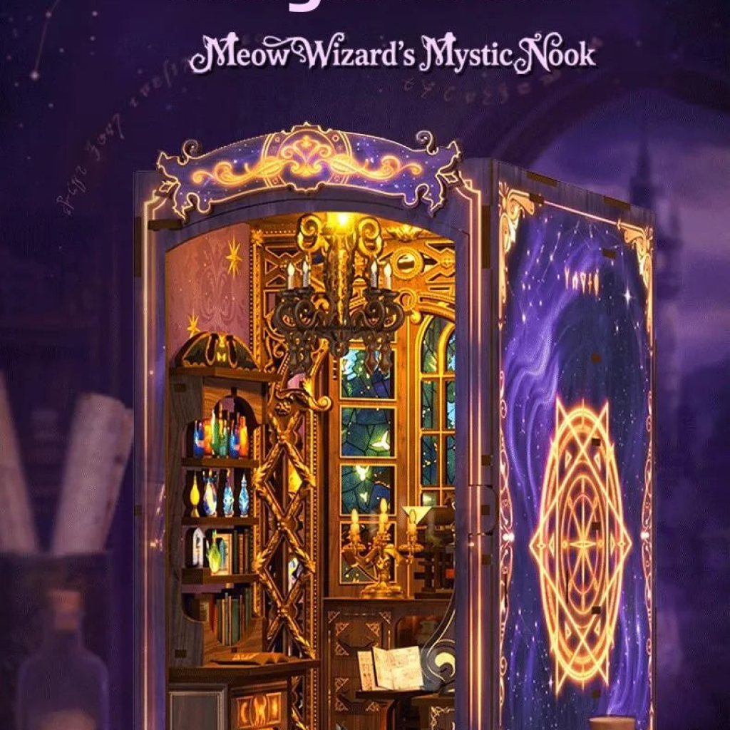Meow witch magic room - DIY Book Nook Kit - NookFan