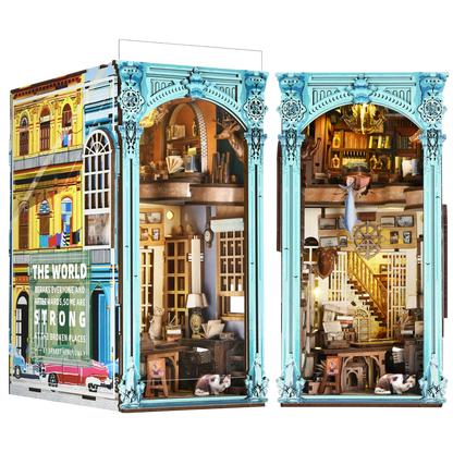 Hemingway's Home - DIY Wooden Book Nook Kit - NookFan
