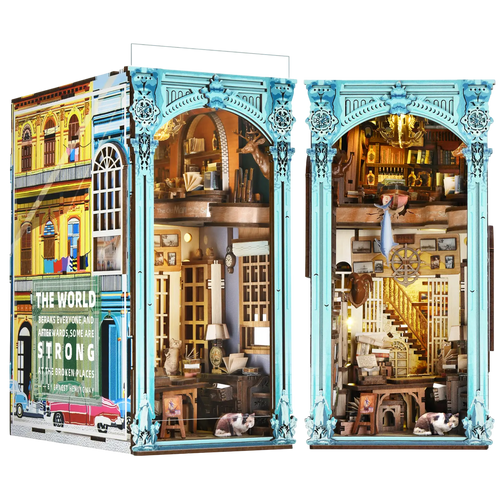 Hemingway's Home - DIY Wooden Book Nook Kit - NookFan