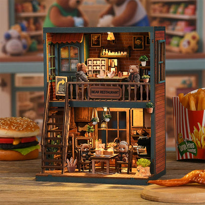 Bear Restaurant - DIY Miniature House