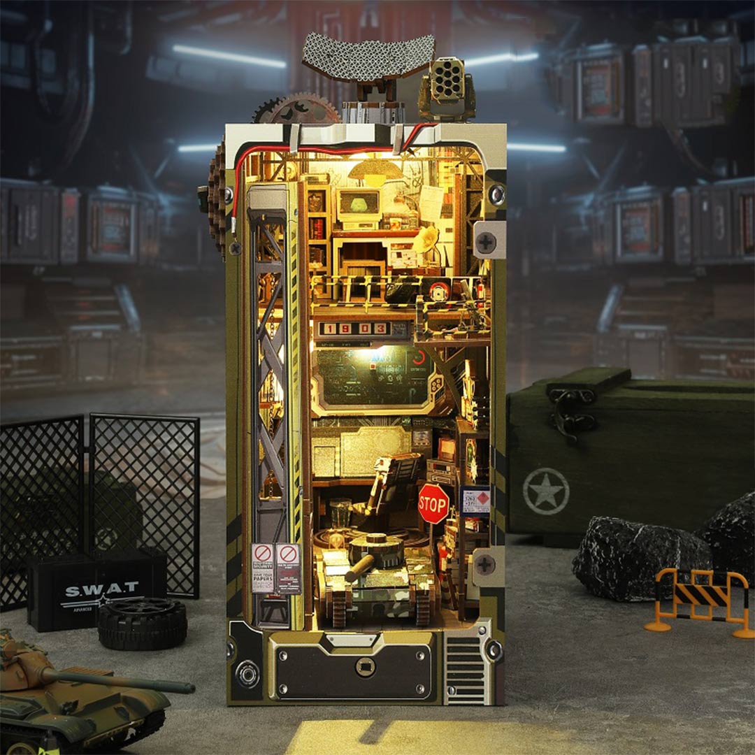 Tactical Command Military Base - DIY Book Nook Kit - NookFan