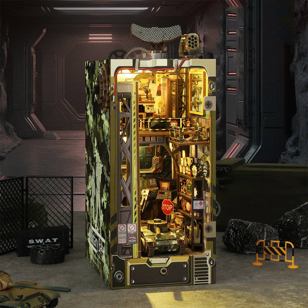 Tactical Command Military Base - DIY Book Nook Kit - NookFan