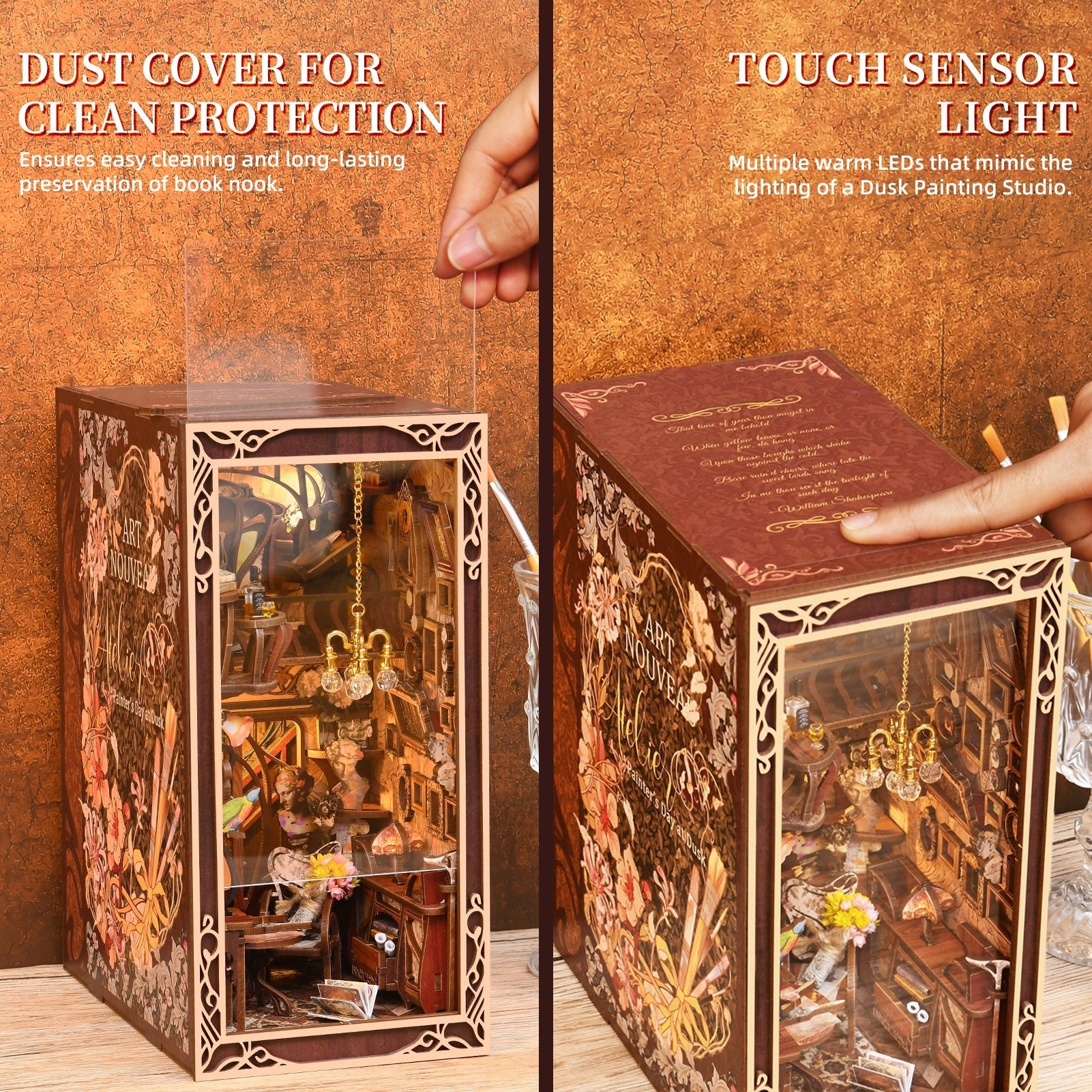 Painter's Day at Dusk - DIY Book Nook Kit - NookFan