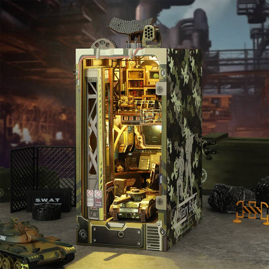 Tactical Command Military Base - DIY Book Nook Kit - NookFan