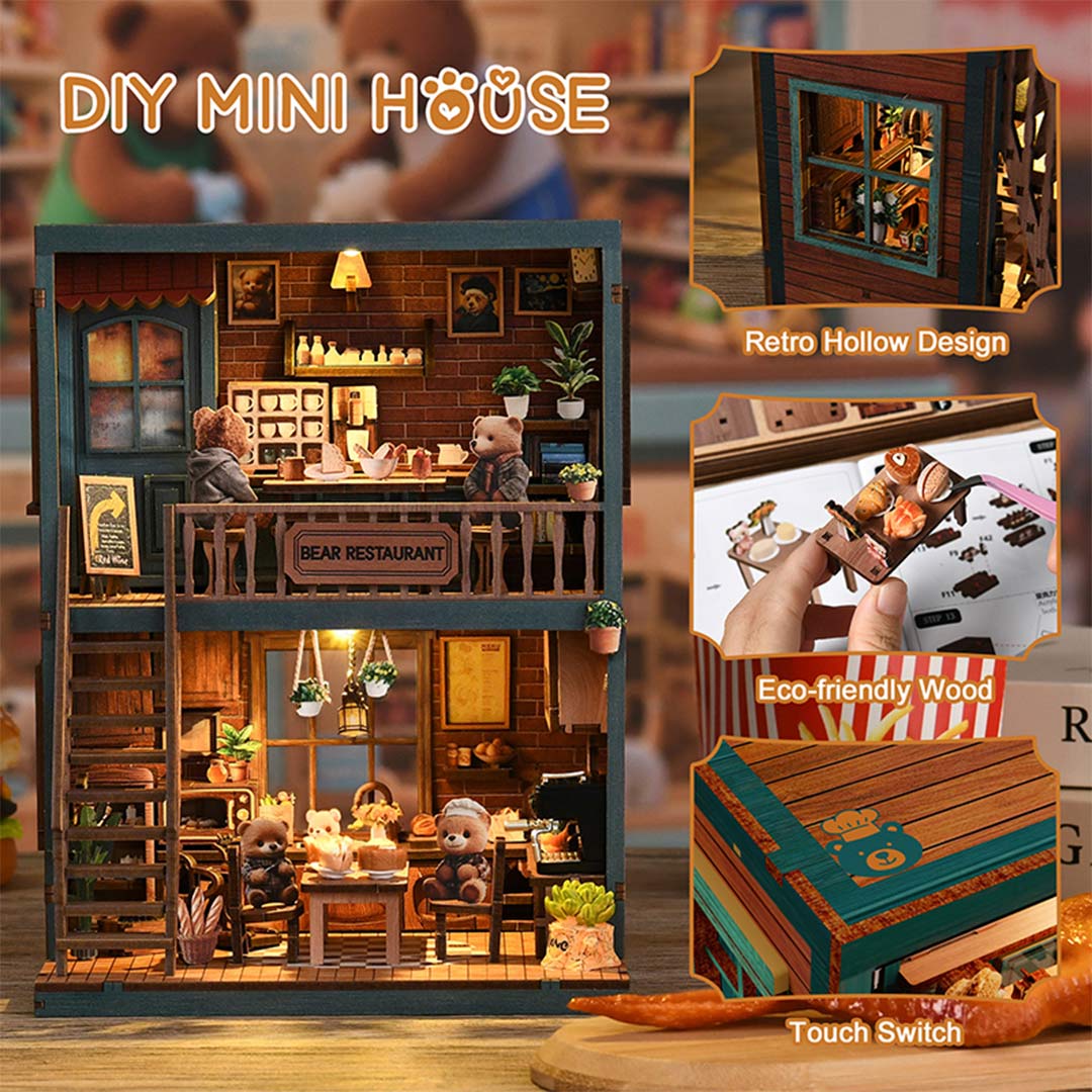 Bear Restaurant - DIY Miniature House