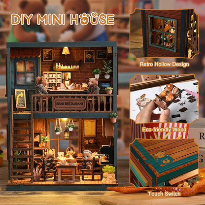 Bear Restaurant - DIY Miniature House