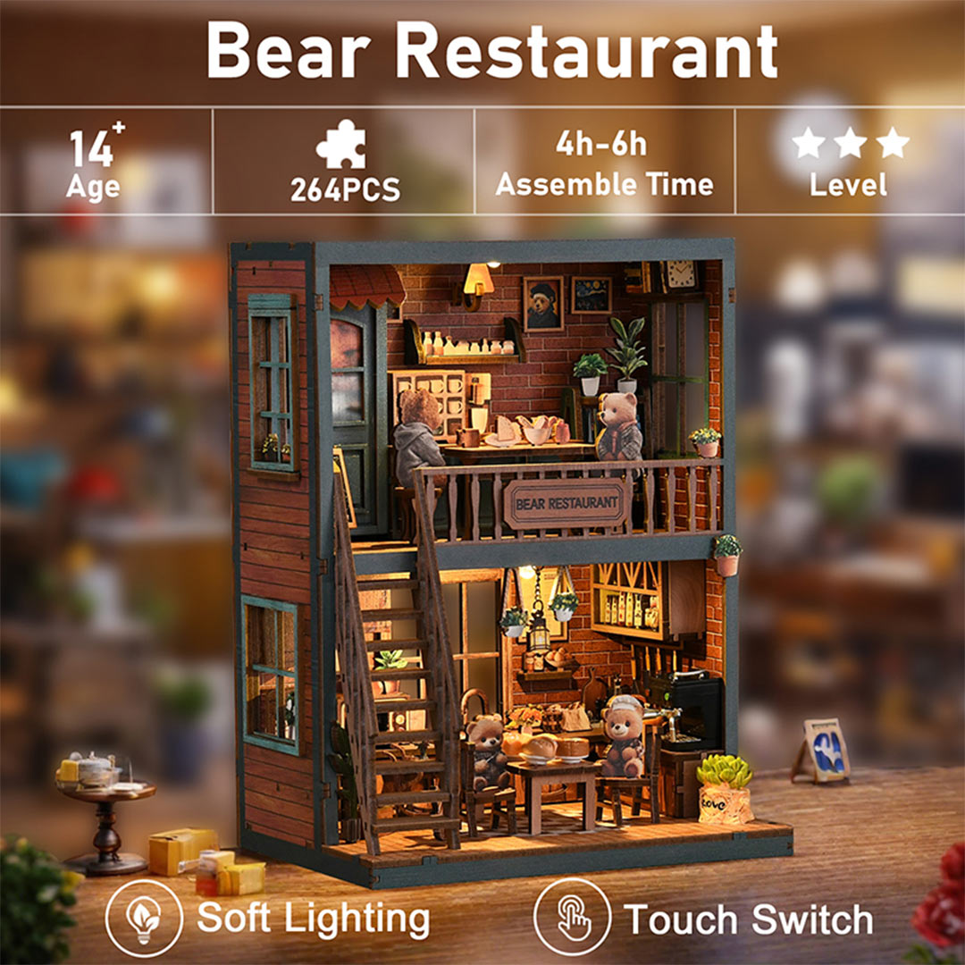 Bear Restaurant - DIY Miniature House