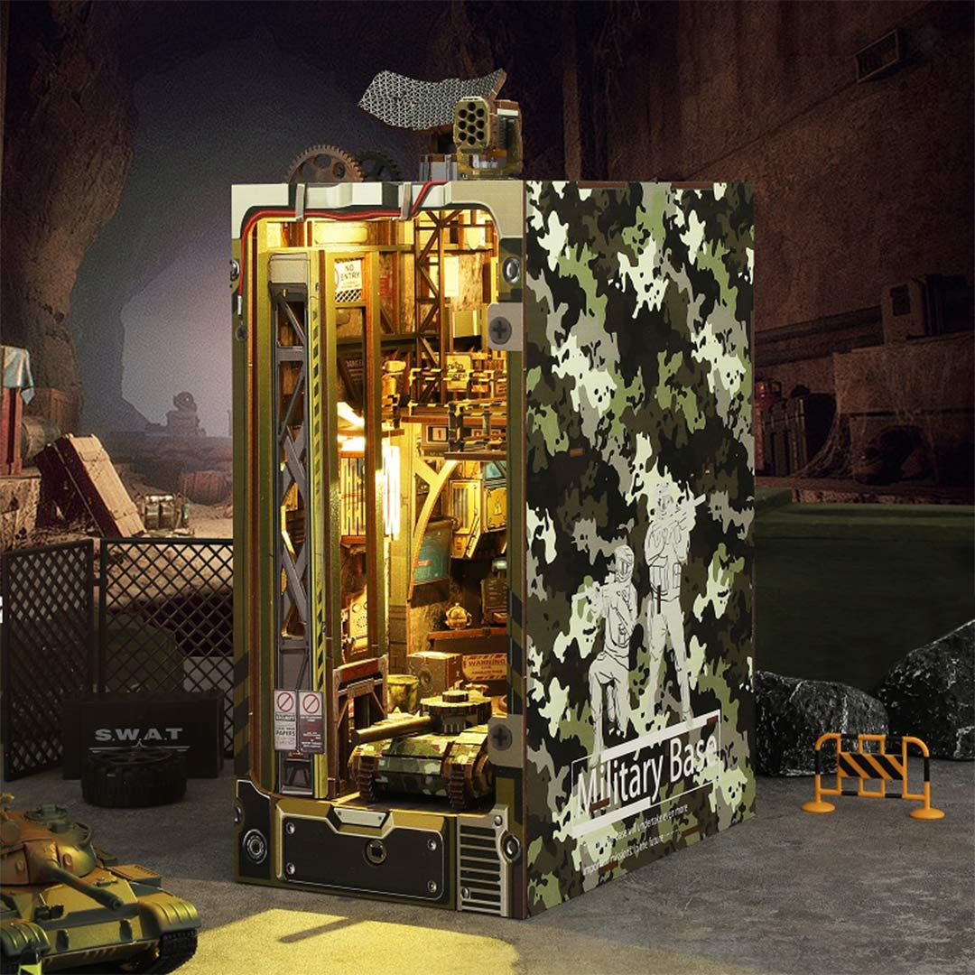 Tactical Command Military Base - DIY Book Nook Kit - NookFan