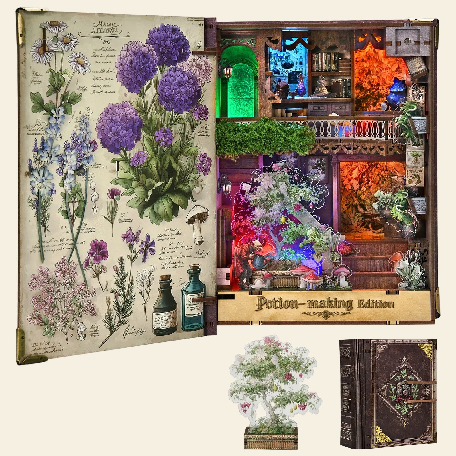 Potion Making Edition - Wooden Puzzles Bookend - NookFan