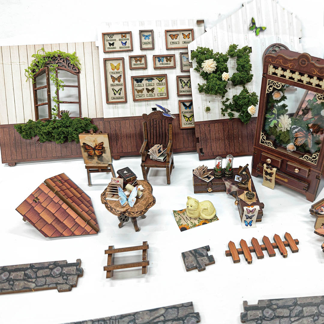 Butterfly House - DIY Miniature Kit