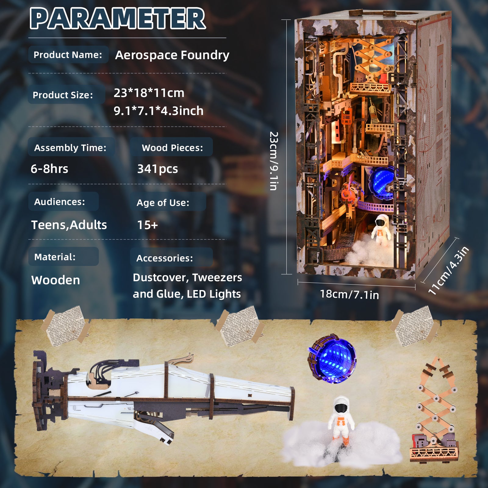 Aerospace Foundry - DIY Book Nook Kit - NookFan