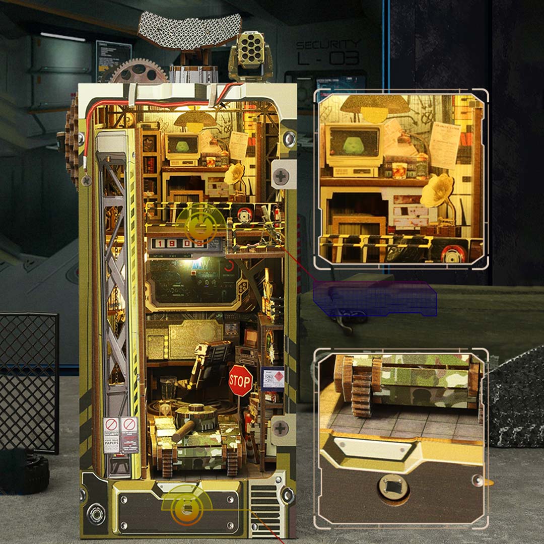 Tactical Command Military Base - DIY Book Nook Kit - NookFan