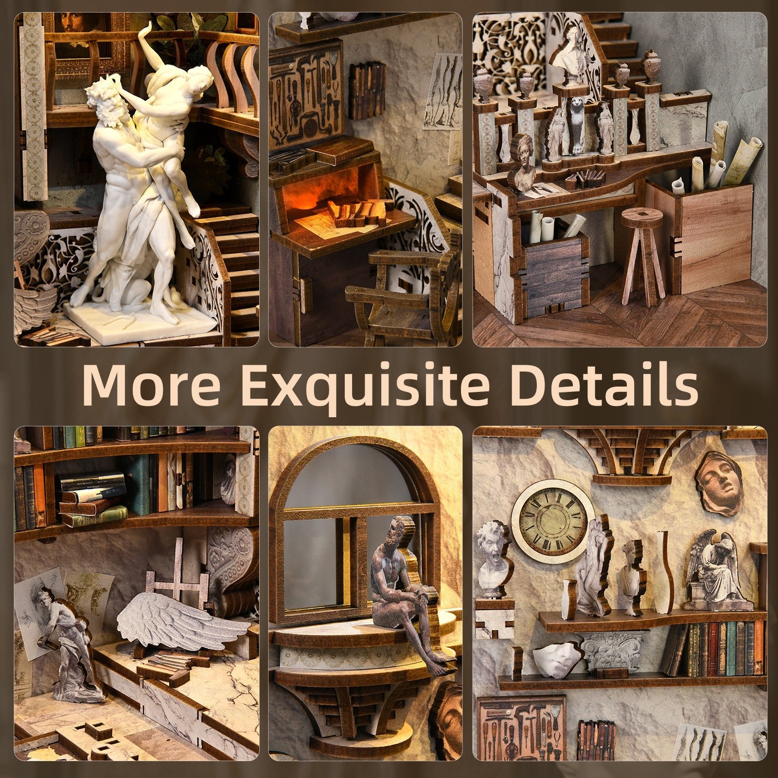 Bernini's Workshop - DIY Book Nook Kit - NookFan