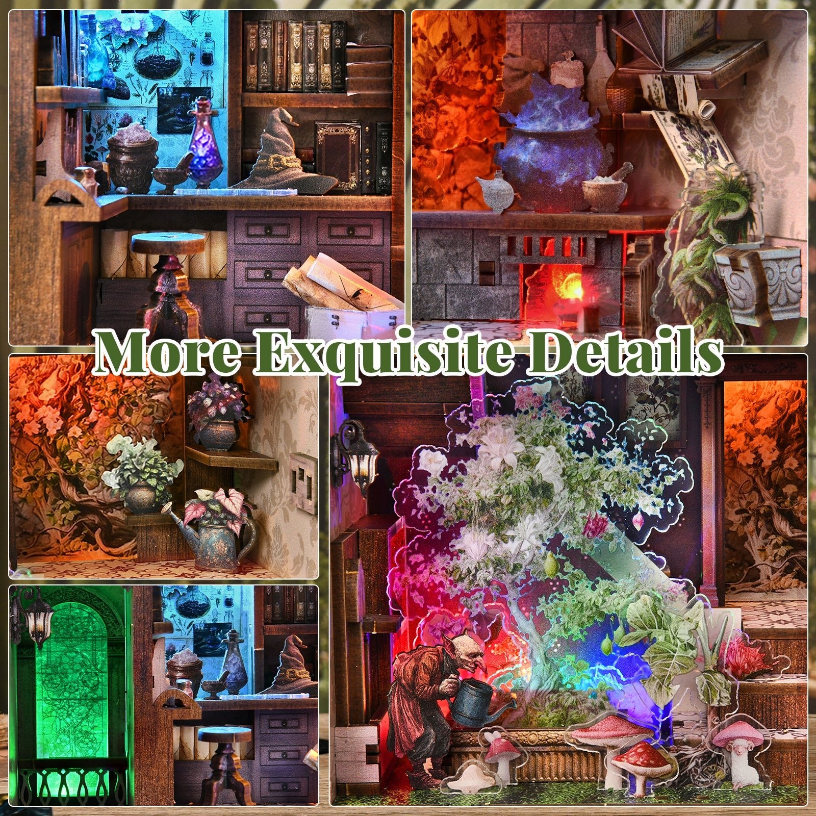 Potion Making Edition - Wooden Puzzles Bookend - NookFan