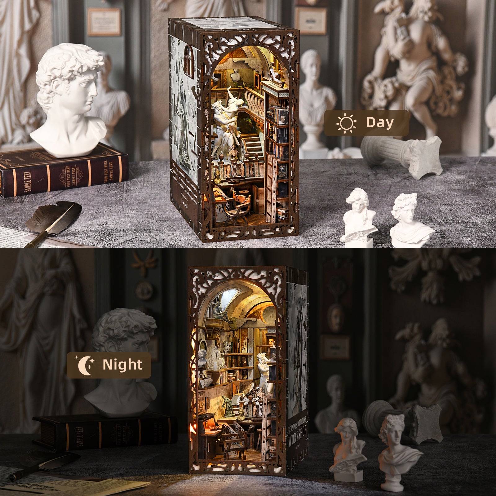 Bernini's Workshop - DIY Book Nook Kit - NookFan