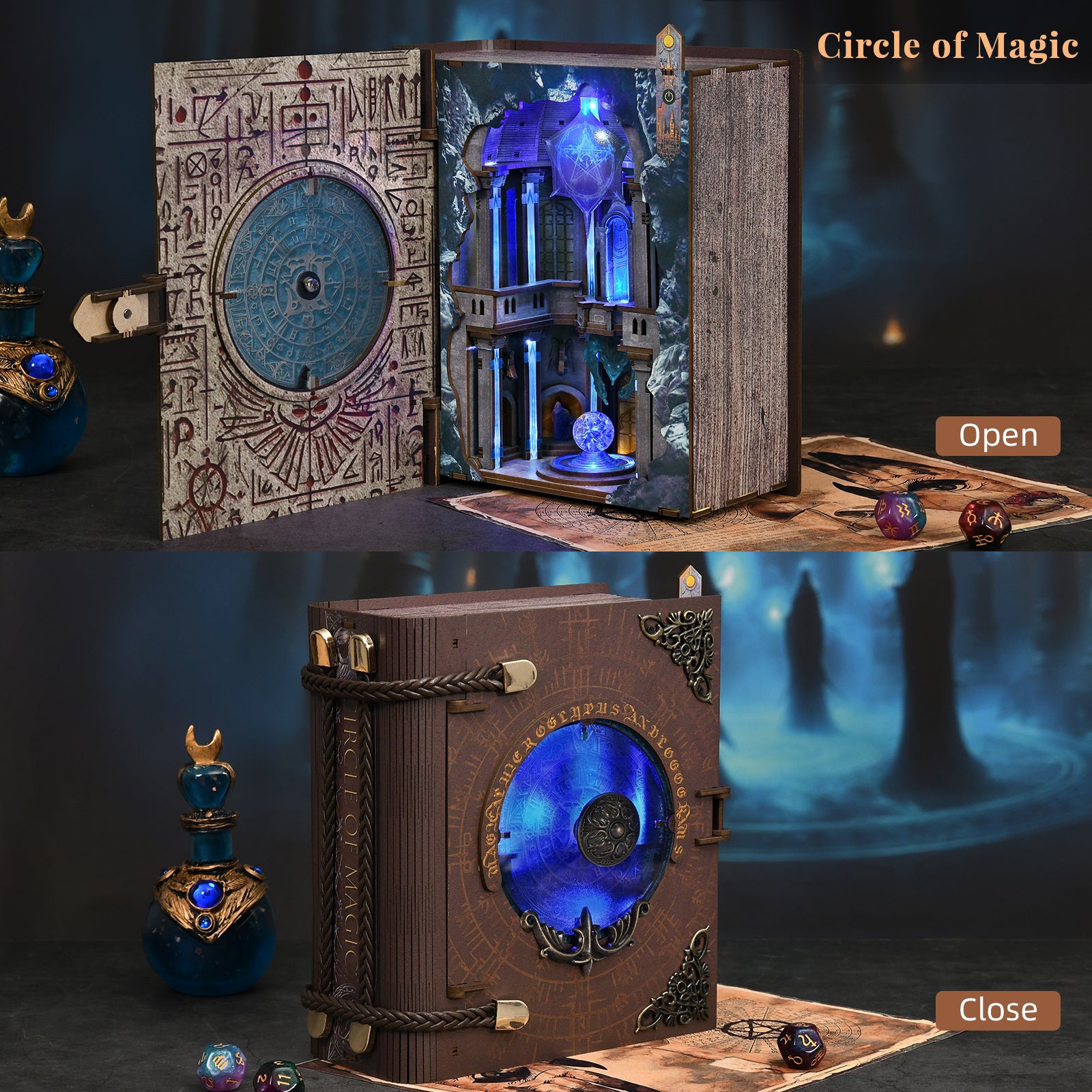 Circle of Magic DIY Book Nook Kit - Miniature with LED - NookFan