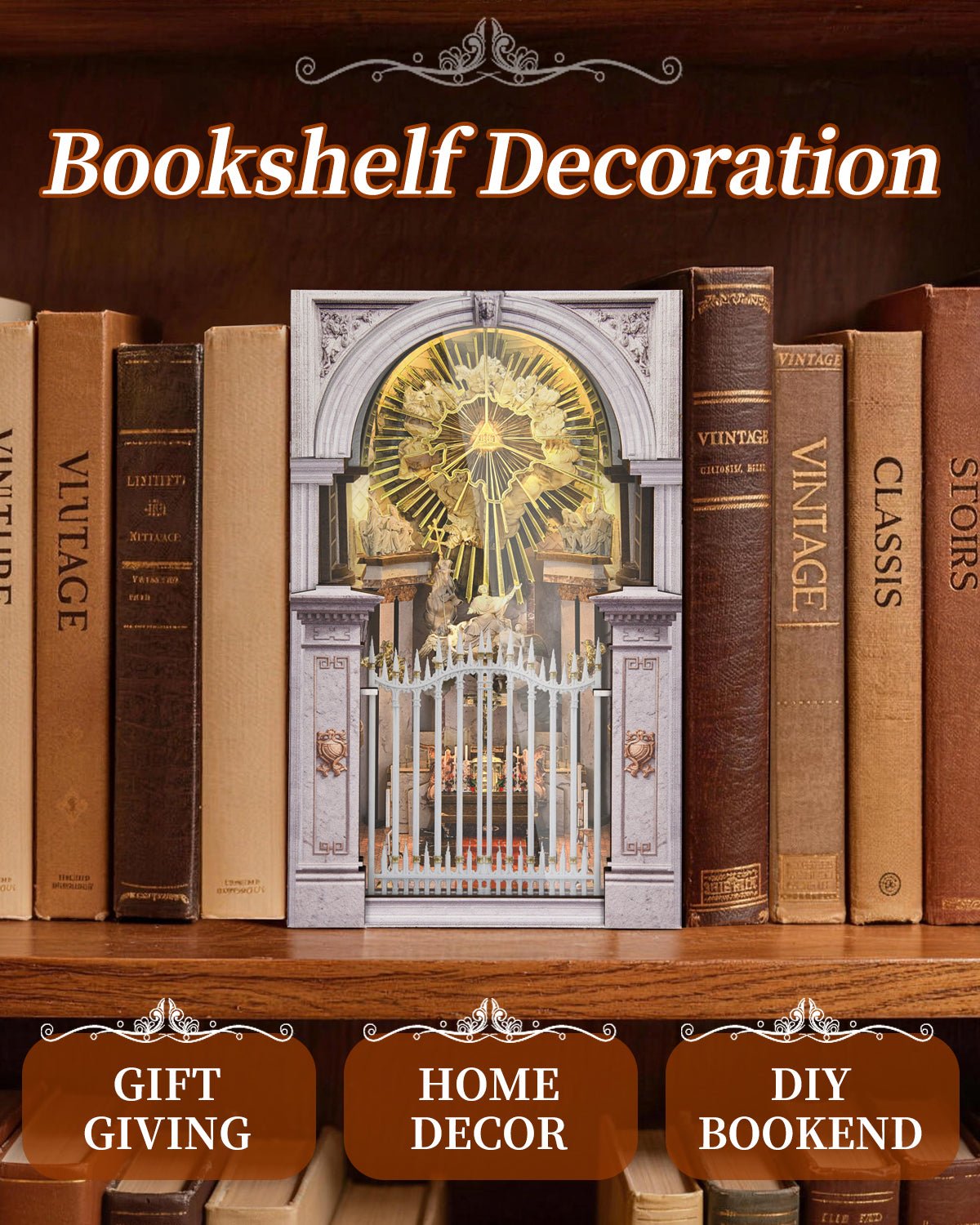 St.Chales Church Book Nook Kit - NookFan