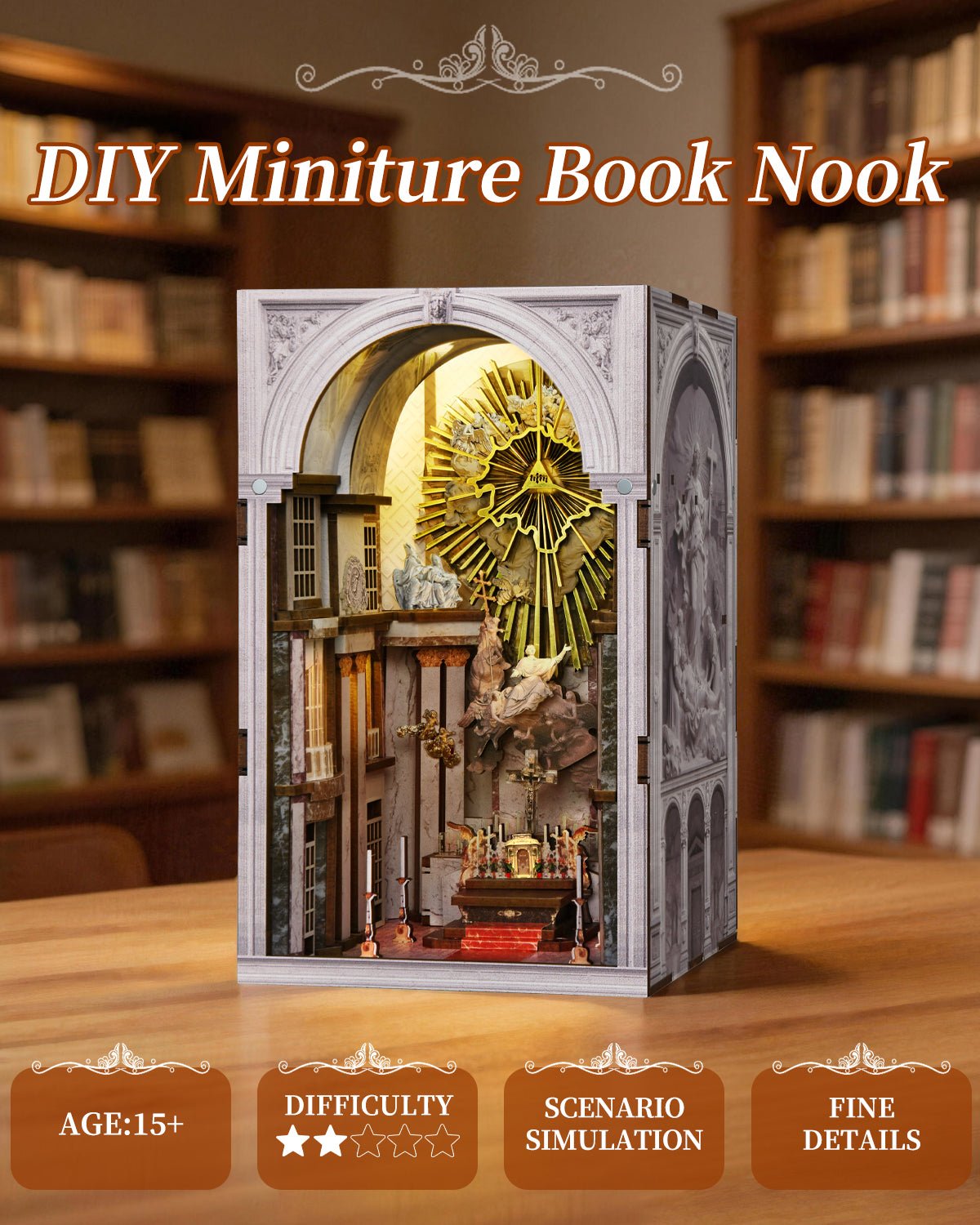 St.Chales Church Book Nook Kit - NookFan