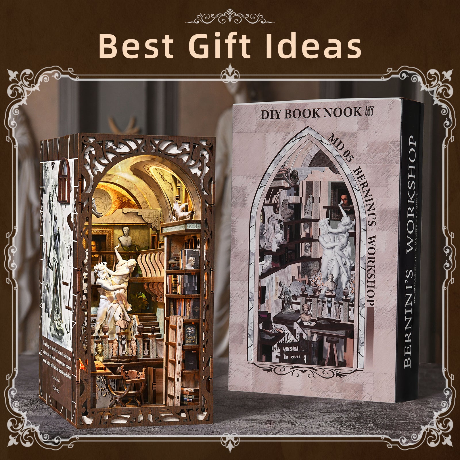 Bernini's Workshop - DIY Book Nook Kit - NookFan