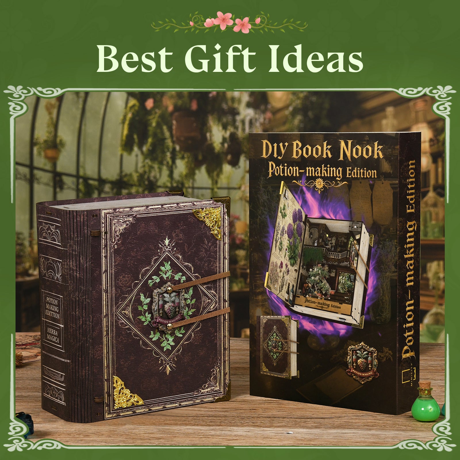 Potion Making Edition - Wooden Puzzles Bookend - NookFan